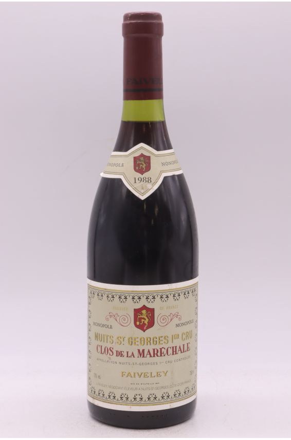 Faiveley Nuits Saint Georges 1er cru Clos de la Maréchale 1988