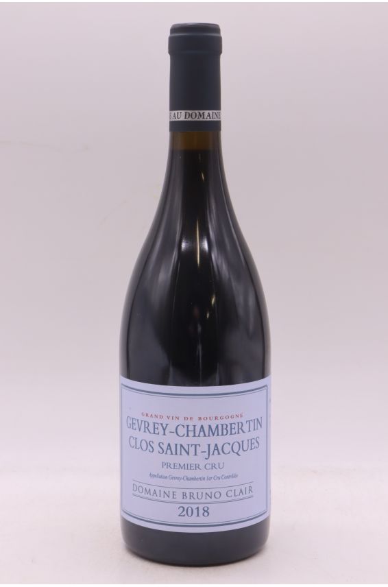 Bruno Clair Gevrey Chambertin 1er cru Clos Saint Jacques 2018