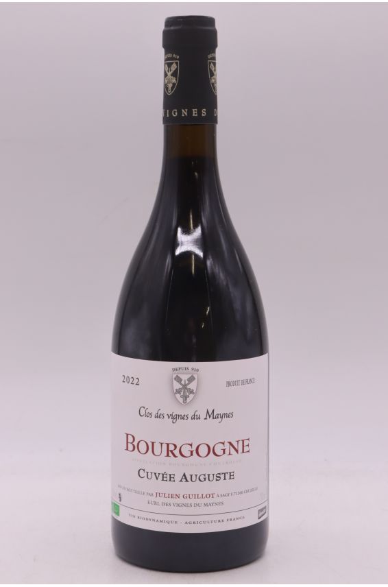 Clos des Vignes du Maynes Bourgogne Cuvée Auguste 2022 rouge