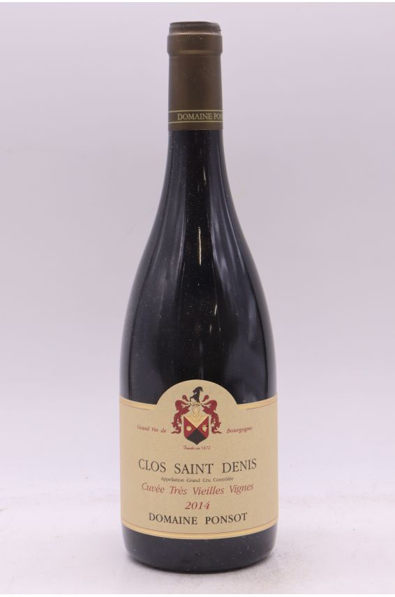 Ponsot Clos Saint Denis Cuvée Très Vieilles Vignes 2014