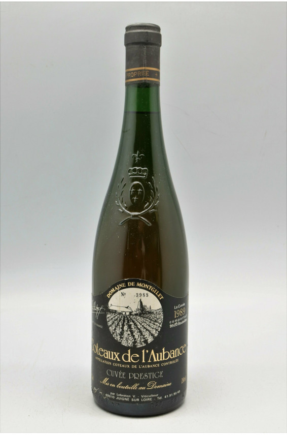 Montgilet Côteaux de l'Aubance Prestige Sélection 1989