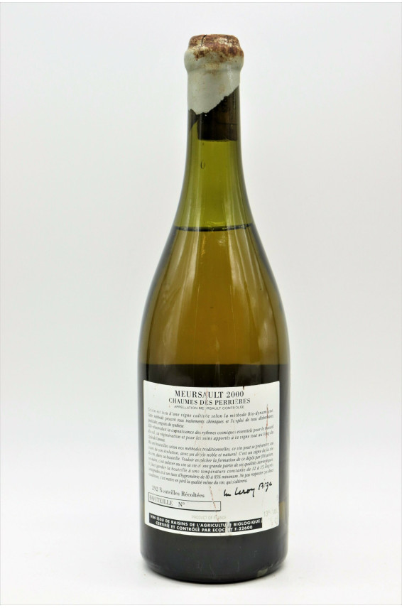 Domaine D'auvenay Meursault Chaumes des Perrières 2000 - PROMO -5% !