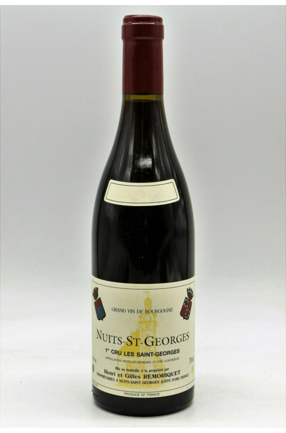 Henri et Gilles Remoriquet Nuits Saint Georges 1er cru Les Saint Georges 2020